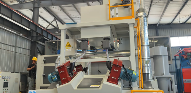 板材除銹強化，通過式拋丸機應用案例