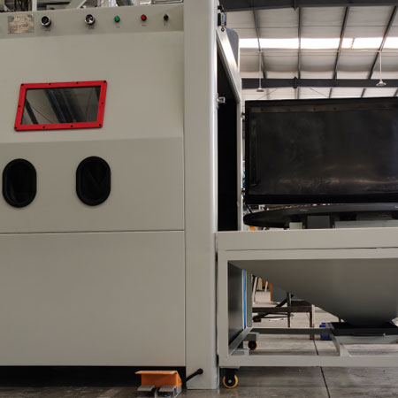 無塵噴砂機(jī)半自動(dòng)模具噴砂機(jī)